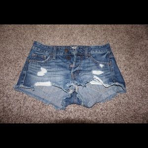 Hollister Denim distressed shorts